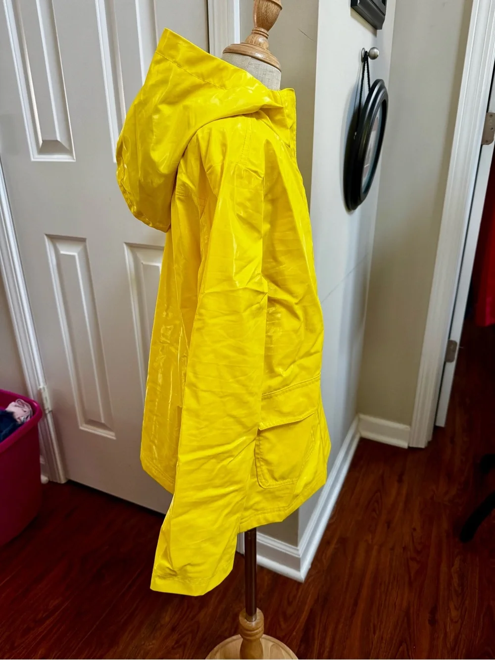☔️ GapKids Yellow Slicker Raincoat 🧥 Hooded Jacket Classic Style | Lined